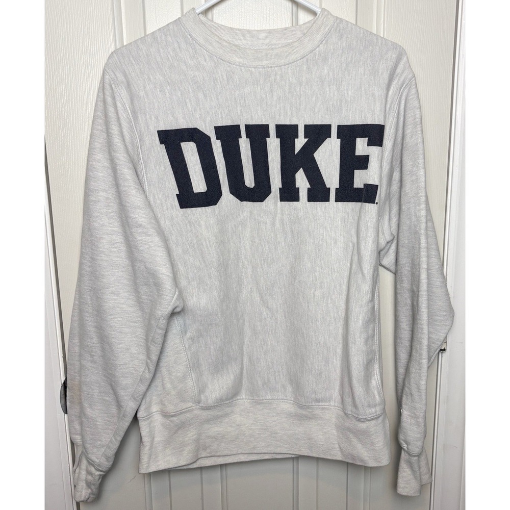 Duke University Y2K Vtg Champion Reverse Weave Crew Neck Sweatshirt Small